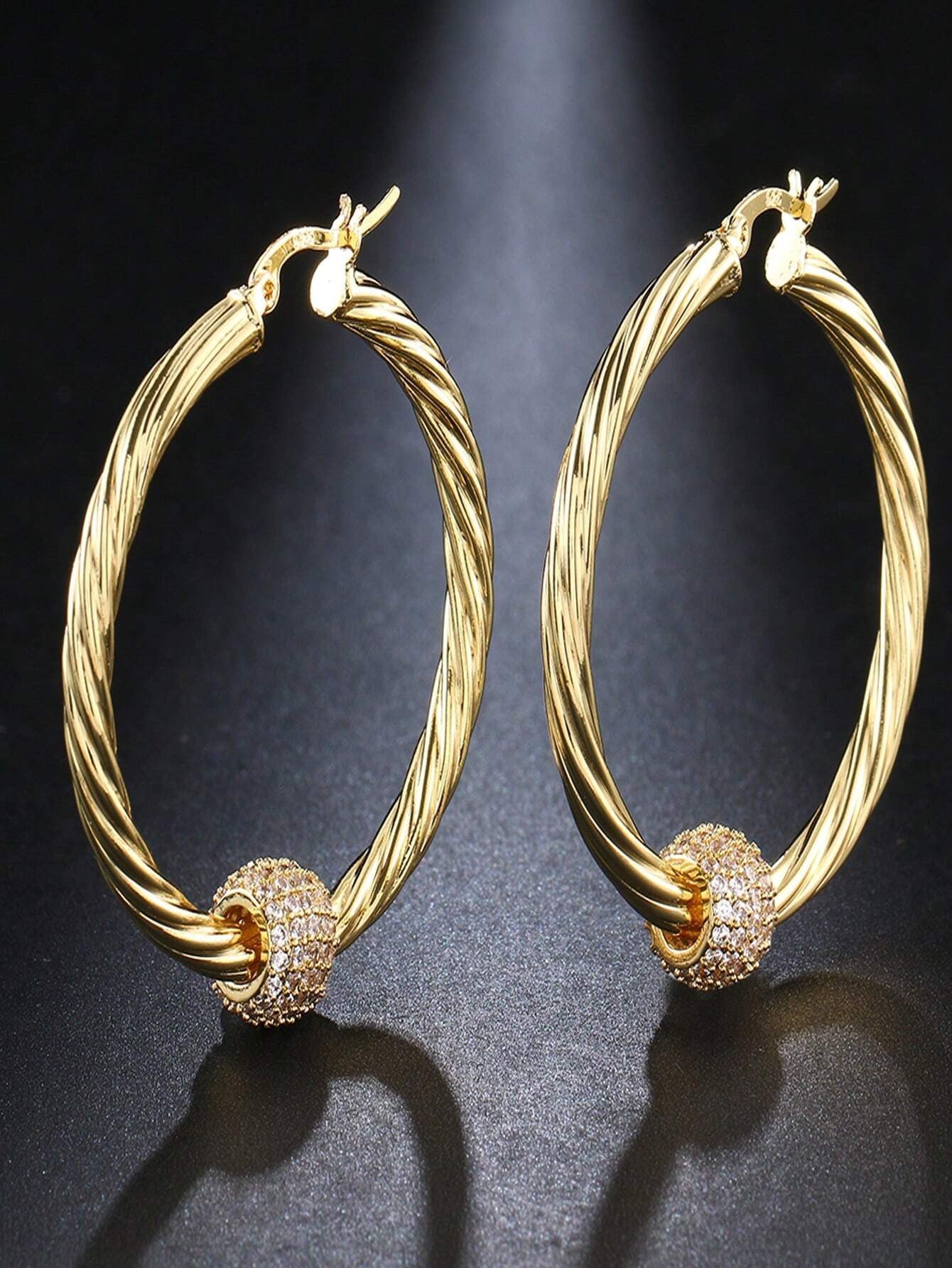 Micro Inlaid Zirconia earrings