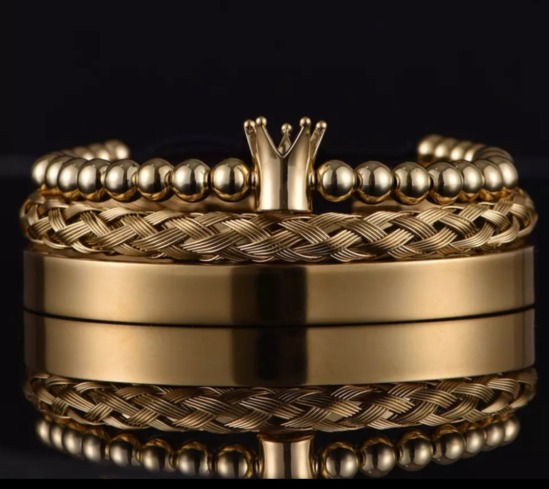 ROYAL CROWN POLISHED BRACELET