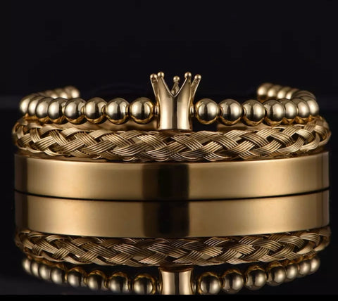 ROYAL CROWN POLISHED BRACELET