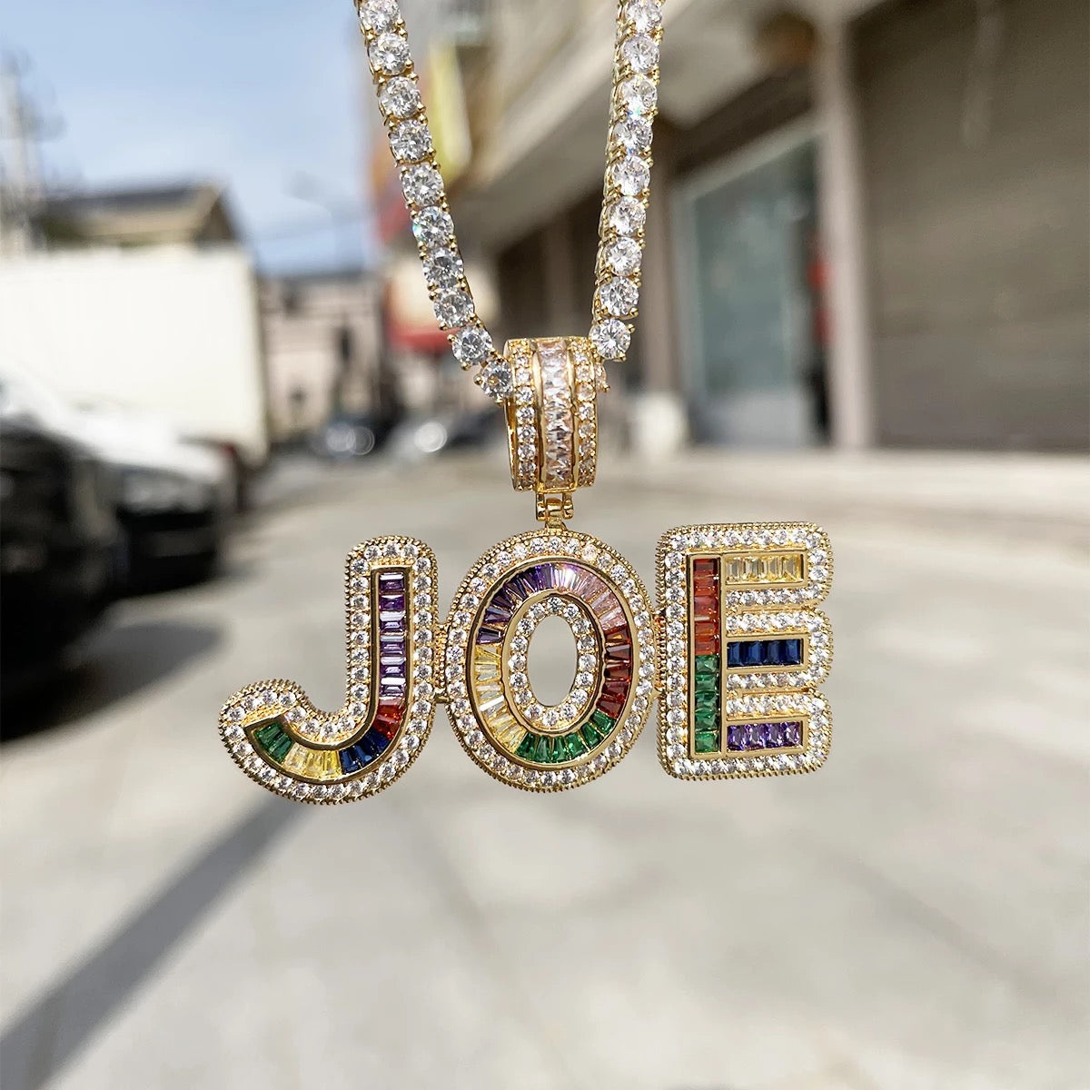 BAGUETTE PERSONALISE PENDANT