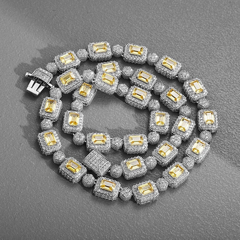 EMERALD CUT NECKLACE