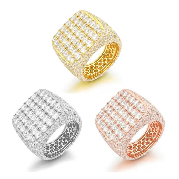 18k CUSTOM HIP HOP RING