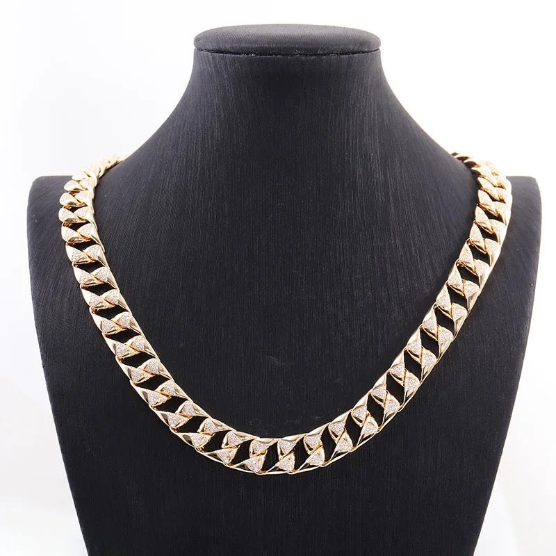 14k MIAMI CURB NECKLACE