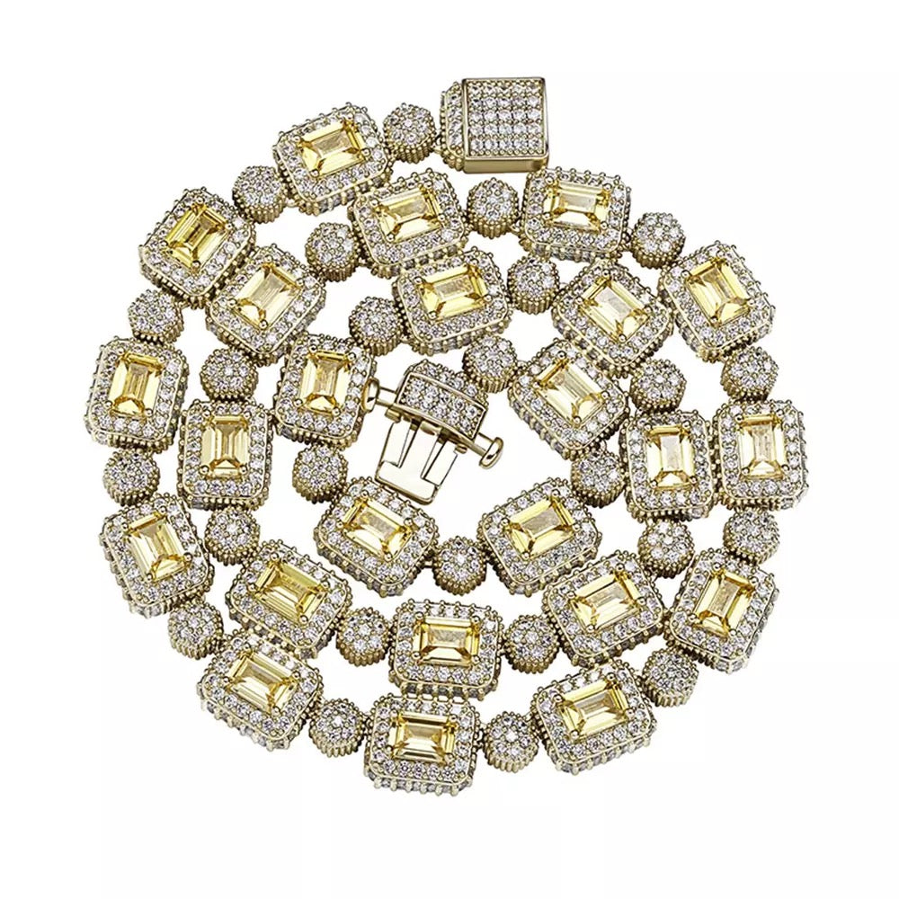 EMERALD CUT NECKLACE