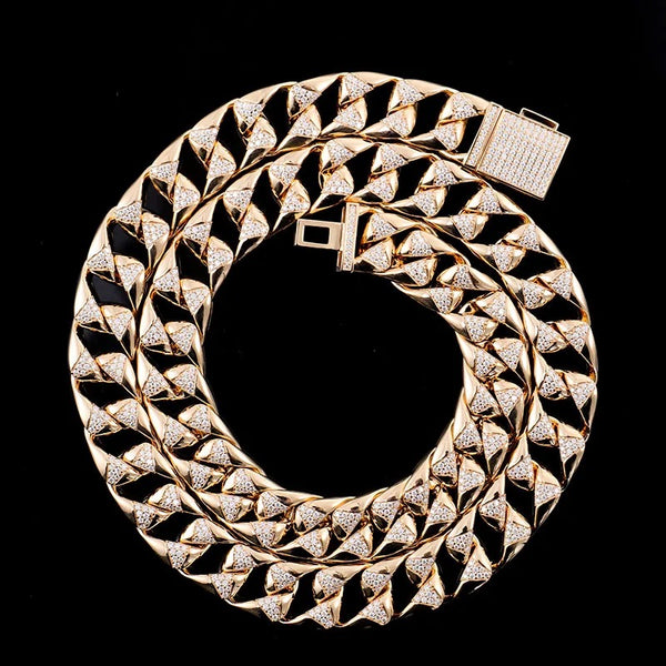 14k MIAMI CURB NECKLACE